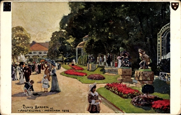Artysta KP Bergen, Claus, Monachium Bawaria, Wystawa Bawarska 1908