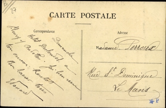 Postcard Bourgtheroulde Eure, Le Logis