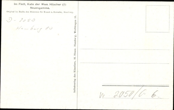 Kunstenaarsbriefkaart Hamburg Neuengamme, ik ben Flett, Kate de WWE