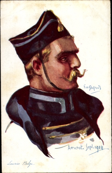 Artysta KP Dupuis, Em., belgijski ułan, belgijski żołnierz
