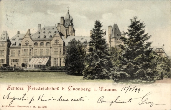 Ak Kronberg im Taunus, Schloss Friedrichshof