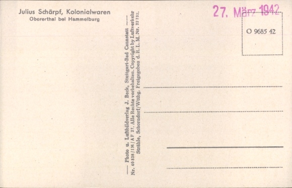 Ak Obererthal Hammelburg in Unterfranken Bayern, Fliegeraufnahme