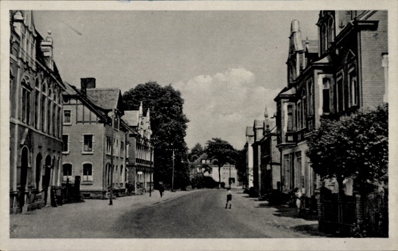 Postcard Bergen im Vogtland, Falkensteiner Straße