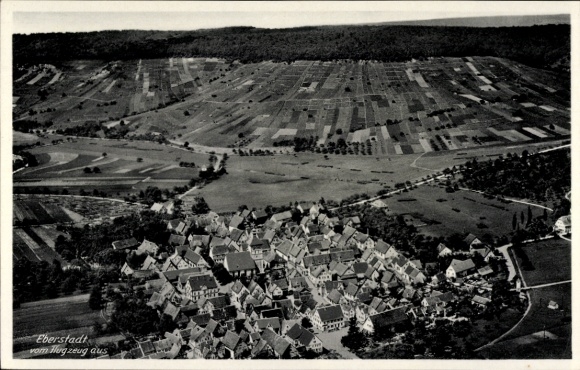 Postcard Eberstadt in Württemberg, aerial photograph