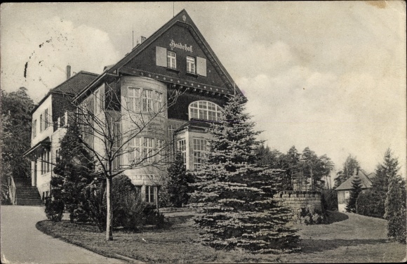 Postcard Gohrisch Saxon Switzerland, convalescent home Haidehof
