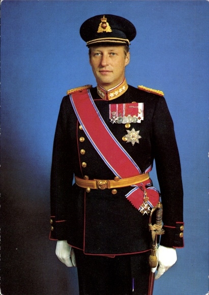 Ak Kronprins Harald, Portrait
