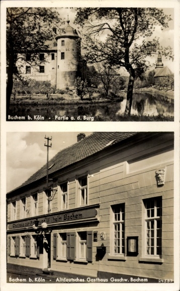 Postcard Bachem Frechen North Rhine Westphalia, Castle, Old German Inn