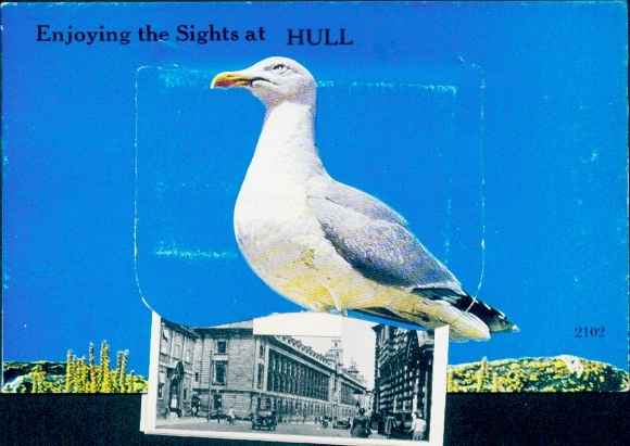 Leporello Postcard Hull Yorkshire England, Lowgate, Town Hall, Harbor Offices, Guildhall