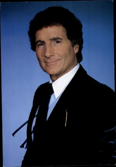 Postcard actor and singer Freddy Quinn, portrait, autograph