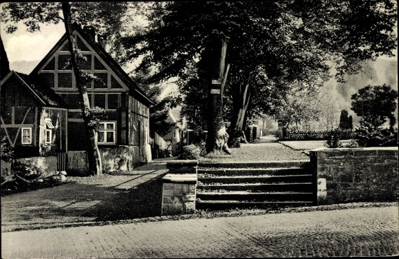 PC Lübbecke in Ostwestfalen, at the Feuerrenne, street section in town