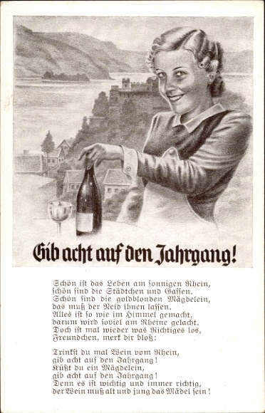 Poem Postcard Pay attention to the vintage!