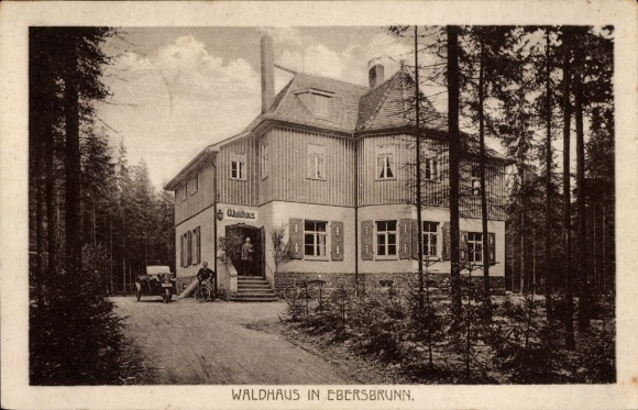 Postcard Ebersbrunn Lichtentanne Saxony, Waldhaus