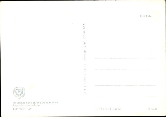 Postcard actress Brigitte Meiswinkel, portrait, Spatz, Unser Sandmännchen, DDR Fernsehen, G 6270