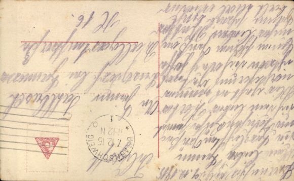 Postcard Dresden Altfranken, Hurrah - a new victory 3700/5