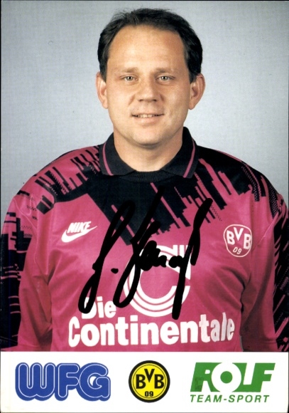 Autograph card footballer Günter Jonczyk, BVB 09, Borrussia Dortmund, autograph