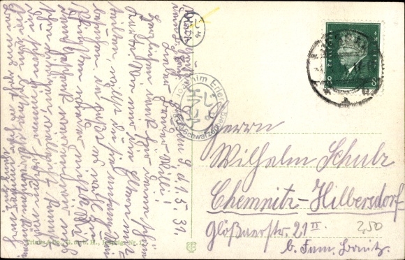 Postcard Dessau in Saxony Anhalt, Castle from the Mulde
