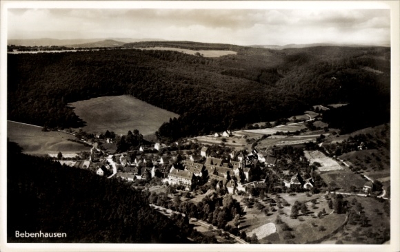 Postcard Bebenhausen Tübingen am Neckar, aerial photograph