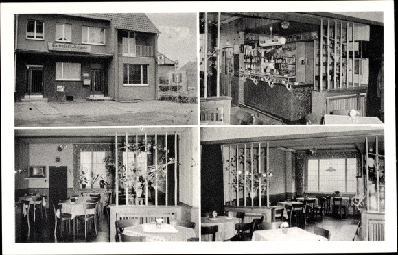 Postcard Wanne Eickel Herne in the Ruhr area, Gartenstadtschänke, Tulpenweg 2, interior view