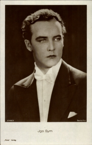 Ak Schauspieler Igo Sym, Portrait im Anzug, Ross Verlag 3369 1