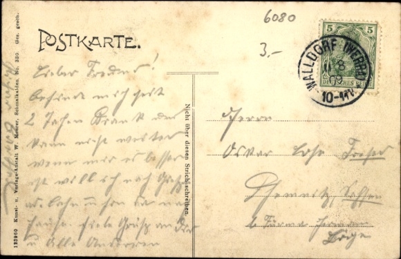 Postcard Schmalkalden in the Thuringian Forest, Wilhelmsburg Castle, city view, Thuringia