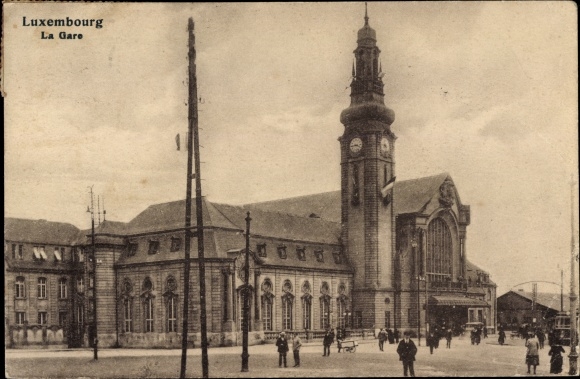 Postcard Luxemburg Luxembourg, La Gare