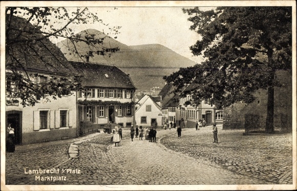 PC Lambrecht in the Palatinate, market place