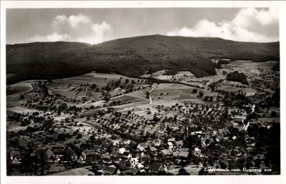 Postcard Zotzenbach Rimbach in the Odenwald, aerial photograph
