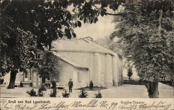 Ak Bad Lauchstädt Lauchstedt Saalekreis, Goethe Theater