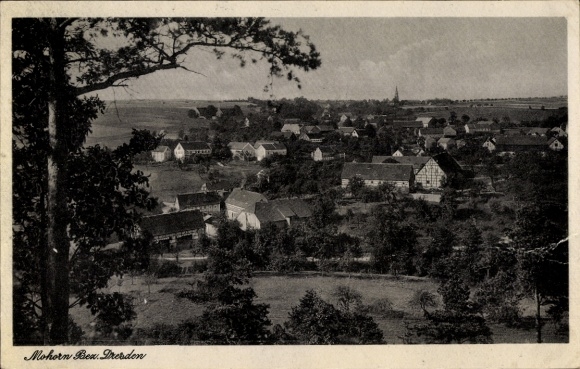 Postcard Mohorn Wilsdruff in Saxony, view of the town