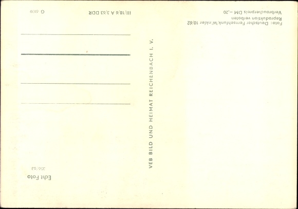 Postcard presenter Erika Radtke, GDR German television broadcasting, portrait