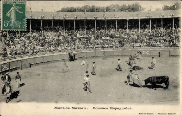 CPA Mont de Marsan Landes, Courses Espagnoles