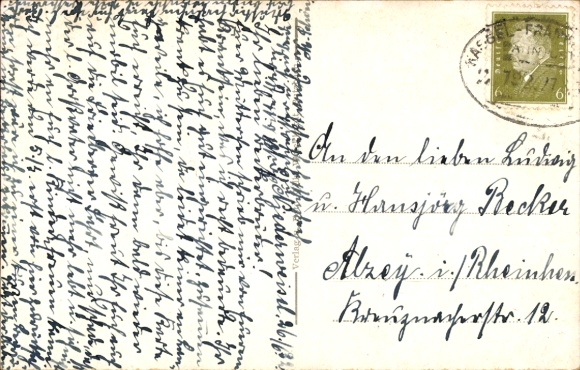 Postcard Butzbach im Taunus Hessen, Town Hall
