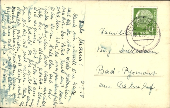 Photo Postcard Bodenfelde an der Weser, town view, church