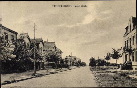 Ak Fredersdorf Vogelsdorf Brandenburg, Lange Straße