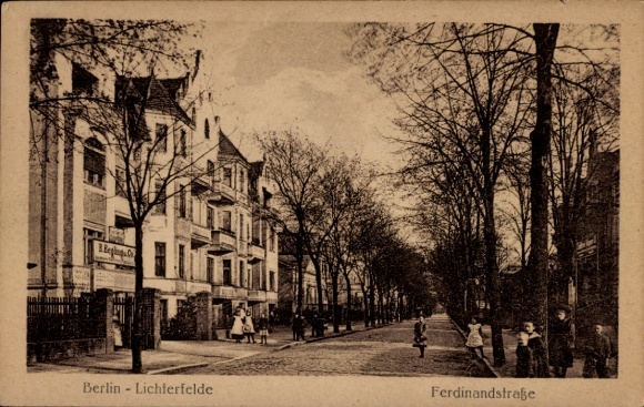 Postcard Berlin Steglitz Lichterfelde, Ferdinandstraße