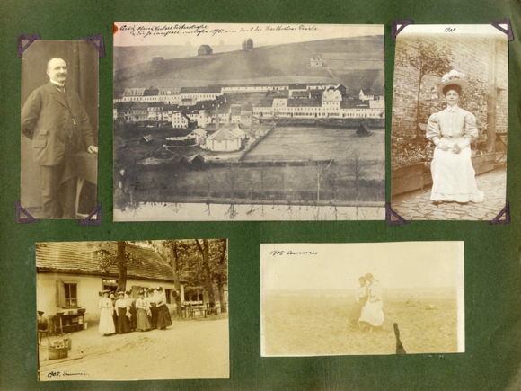 Photo album Greiz 85 original photos 1900-1922 Zeppelin flooding funeral Prince Heinrich XXII. re