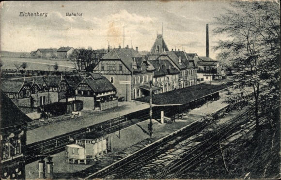 Ak Neu Eichenberg in Hessen, Bahnhof