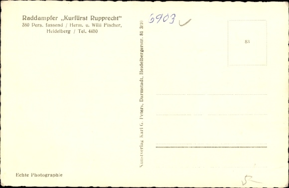 PC Neckargemünd, paddle steamer Kurfürst Rupprecht