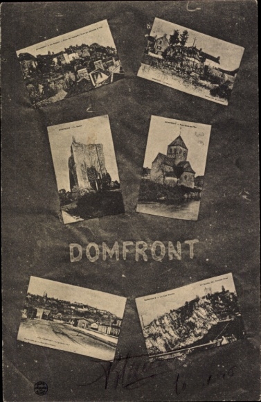 Ak Domfront Orne, Teilansichten, Kirche