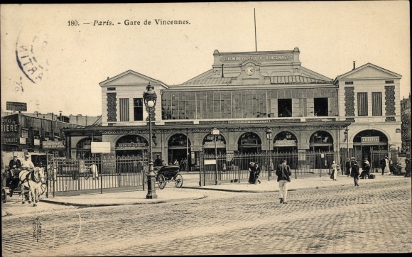 Postcard Paris XII Reuilly, Vincennes station