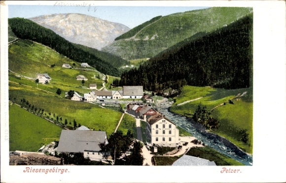 Ak Pec pod Sněžkou Petzer Reg Königgrätz, Panorama