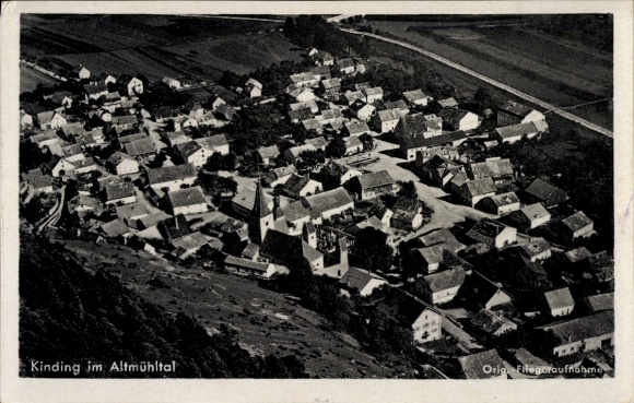 Ak Kinding in Oberbayern, Luftaufnahme
