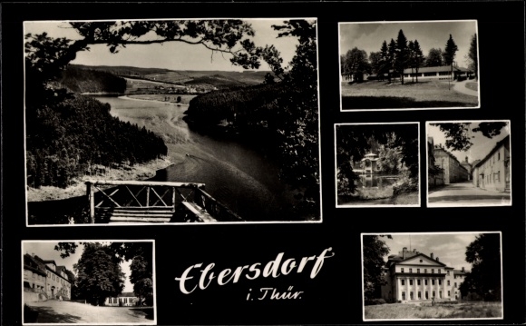 PC Ebersdorf in Thuringia, partial views, panorama