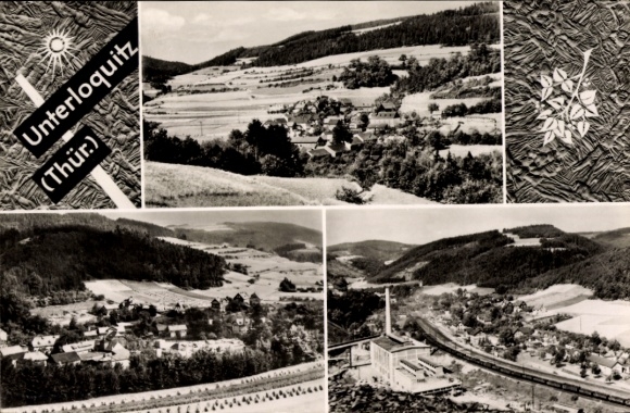 Ak Unterloquitz Probstzella Thüringen, Panorama, Teilansichten