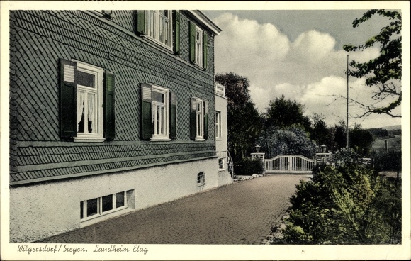 Postcard Wilgersdorf Wilnsdorf Kreis Siegen, Landheim Etag