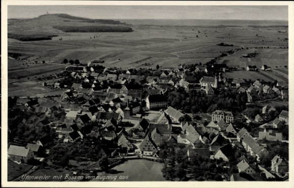 Ak Uttenweiler in Württemberg, Fliegeraufnahme