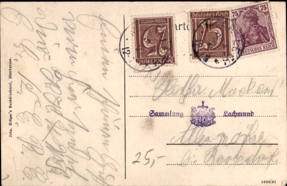 Postcard Hamburg Bergedorf Billwerder Billwärder on the Elbe, Moorfleth, Establishment JW von Have