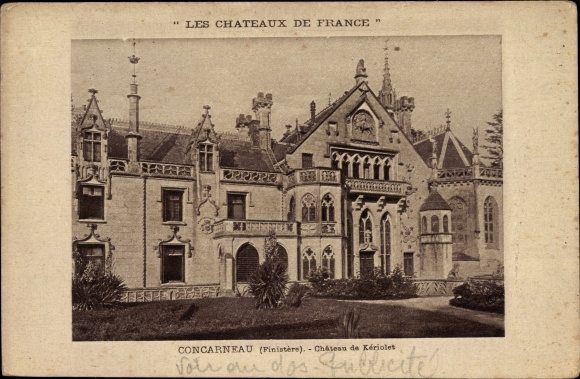 Postcard Concarneau Finistère, Chateau de Keriolet