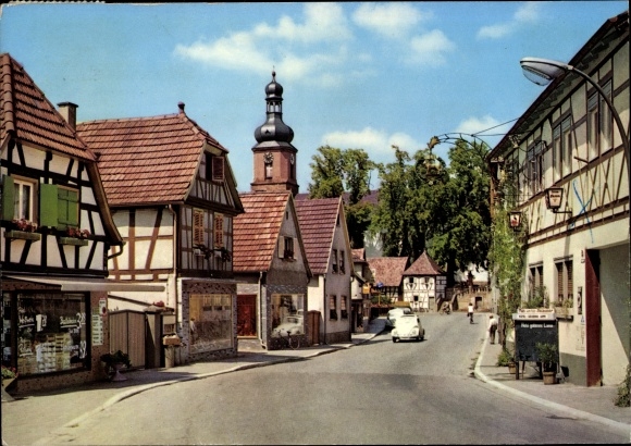 KP Rheinzabern in der Pfalz, Landgasthof Goldenes Lamm, widok na ulicę