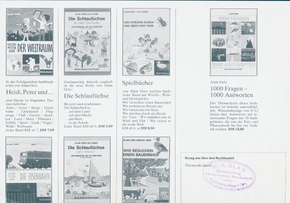 Timetable Advertising, Boje Verlag, Books
